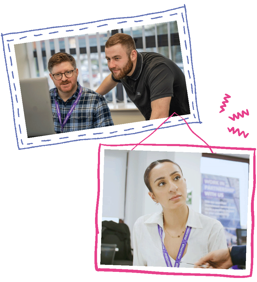 Images of clinical staff engaged in their work